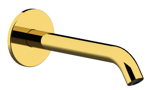 Излив настенный 16 см Remer X Style 91XDO, золото глянцевое