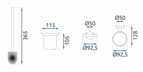 Ёршик настенный Rea MIST 06 gold 80032