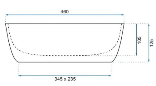 Умывальник Rea Belinda Marble matt U8702
