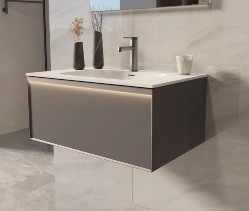 Тумба подвесная Vincea Elise VMC-4EL800MG серый матовый