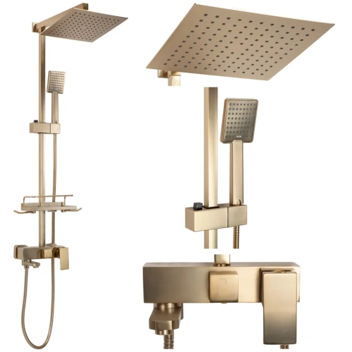 Душевая система Rea Jack Gold matt P7050