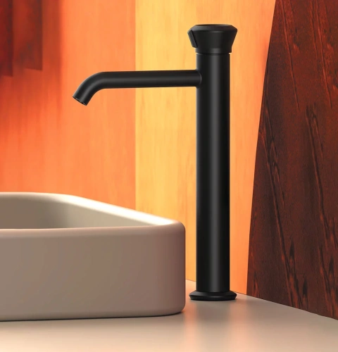 Смеситель для раковины Remer Element ET11LXLNO, черный матовый