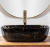 Умывальник Rea Belinda Black Marble Shiny U8907 Умывальник Rea Belinda Black Marble Shiny U8907