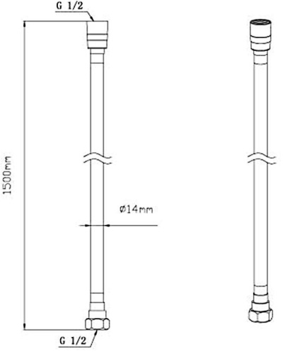 Ручной душ со шлангом Vincea VSHN-41HBG
