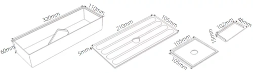 Органайзер для базы под раковину Vincea VCORG-41