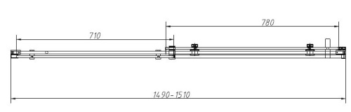 Душевая дверь Vincea Como-N VDS-4CN150CLB