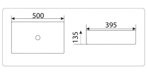 Умывальник CeramaLux 2105-1МВ