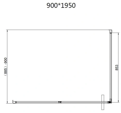 Душевой уголок Vincea Slim 8mm VSR-4SLP9012CLGM