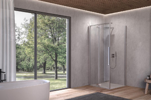 Душевая дверь Kolpa-San Polaris Fold D 80-L silver brill transparent 516150