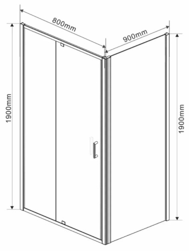 Душевой уголок Vincea Intra VSR-1I708090CL