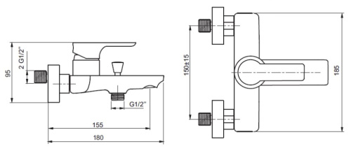 Смеситель для ванны Ahti Somero SO405001
