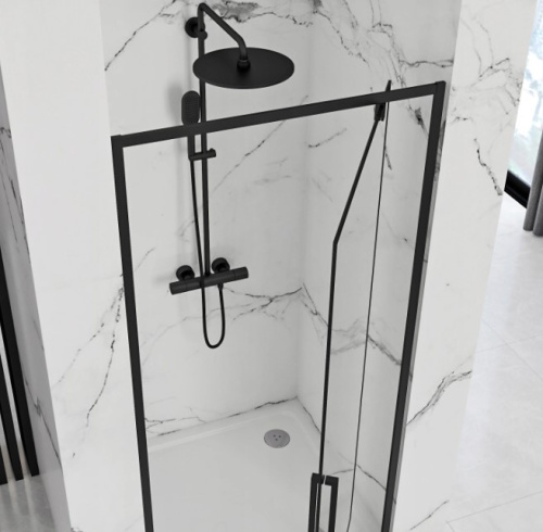 Душевая дверь Rea Rapid Swing black 90 K6409