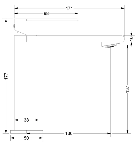 Смеситель для раковины Vincea Vogue VBF-2VS1BN