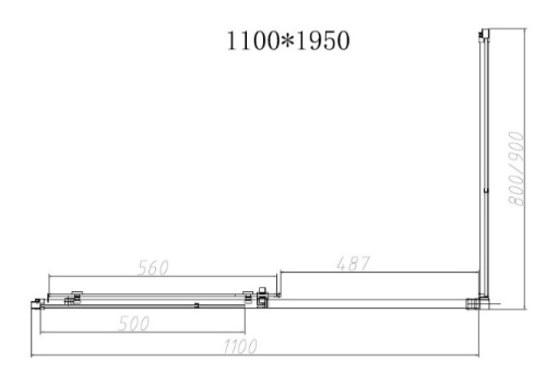 Душевой уголок Vincea Slim-N VSR-4SN9011CLG