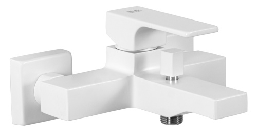 Смеситель для ванны Remer Absolute AU05BO, белый матовый