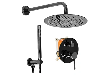 Душевая система Rea Lungo black metallic P4420