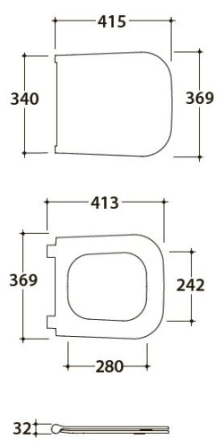 Сиденье с системой soft close Globo Stone ST024BI