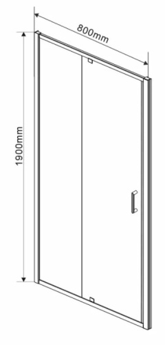 Душевая дверь Vincea Intra VDP-1I7080CH