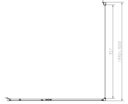 Душевой уголок Vincea Slim-N VSR-4SNP1012CLGM