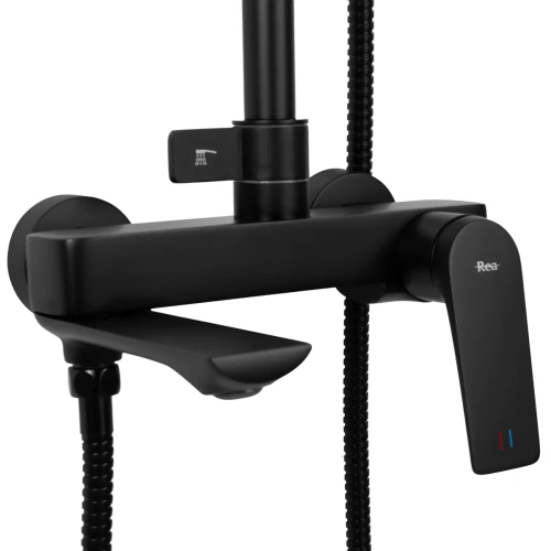 Душевая система Rea Avalon black matt P8811