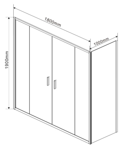 Душевой уголок Vincea Garda VSR-1G21018CH