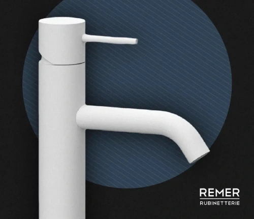 Смеситель для раковины Remer X Style X12BO, белый матовый