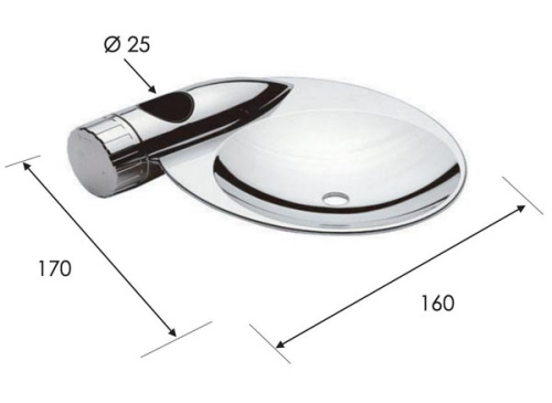 Мыльница для штанги Remer 319PR