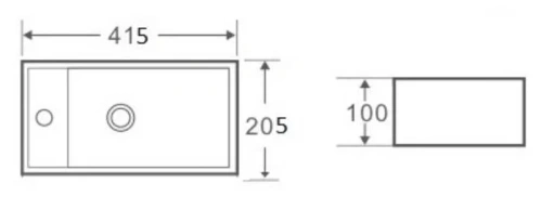 Умывальник CeramaLux D1043