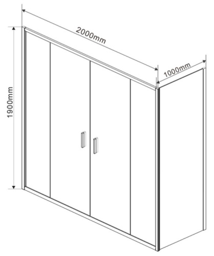 Душевой уголок Vincea Garda VSR-1G21020CL
