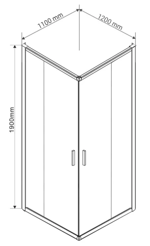 Душевой уголок Vincea Garda VSS-1G1112CL