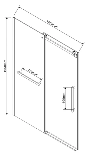 Душевая дверь Vincea Сomo Soft VDS-1CS120CLB
