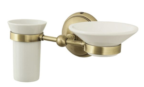 Мыльница и стакан Caprigo Romano 7012A-vot