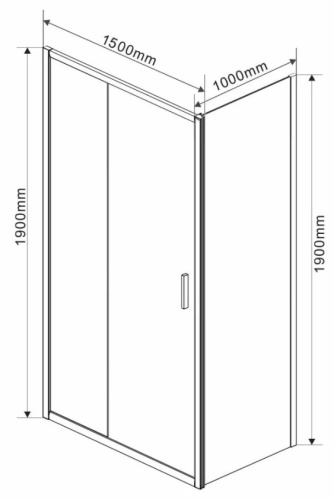 Душевой уголок Vincea Garda VSR-1G1015CL