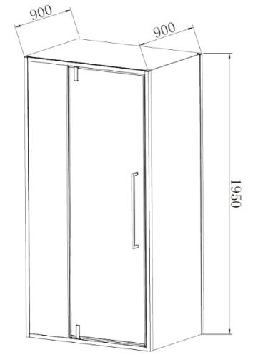 Душевой уголок Vincea Slim-N VSR-4SNP9012CL