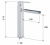 Смеситель для раковины Remer Qubika Cascata QC11L