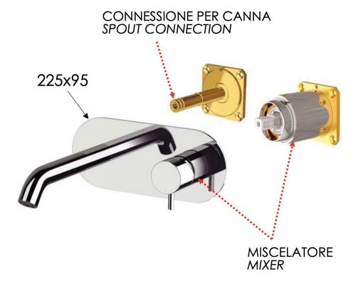 Смеситель для раковины Daniel Tokyo TK632KBDP