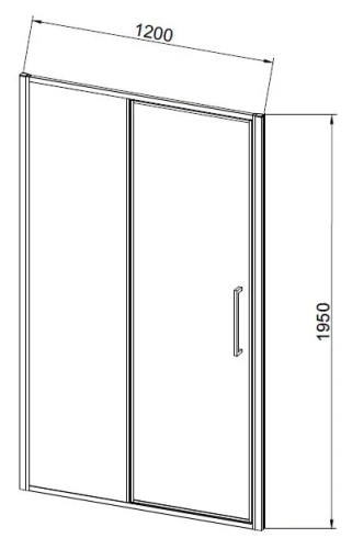 Душевая дверь Vincea Slim 8mm VDP-4SL120CL