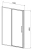 Душевая дверь Vincea Slim 8mm VDP-4SL120CL Душевая дверь Vincea Slim 8mm VDP-4SL120CL