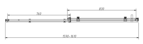 Душевая дверь Vincea Como-N VDS-4CN160CGB
