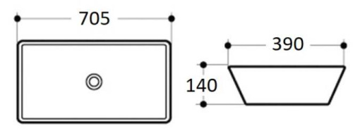 Умывальник CeramaLux 9122