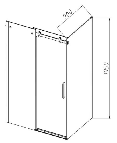 Душевой уголок Vincea Como-N VSR-4CN9016CLB