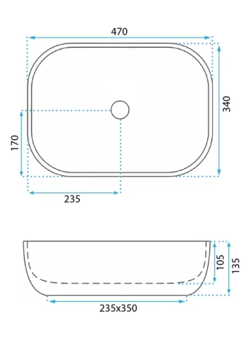 Умывальник Rea Belinda Savana U3323