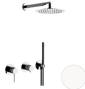 Душевая система Remer X Style X96S02BO, белый матовый