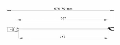 Душевая дверь Vincea Orta VPP-1O700CH-L