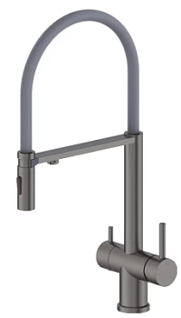Смеситель для мойки Vivi Felice 1314 Gg Gun Metal grigio