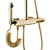 Душевая система Rea Rob gold P6625