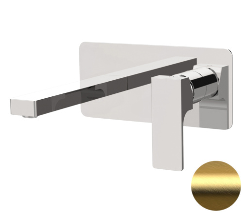 Смеситель для раковины Remer Absolute AU15BG, золото брашированное