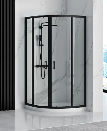 Душевой уголок Rea Look Black 80x80 K7902