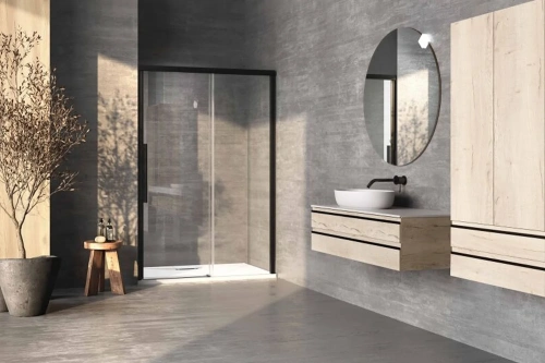 Душевая дверь Kolpa-San Libra N 100-R black transparent 517480