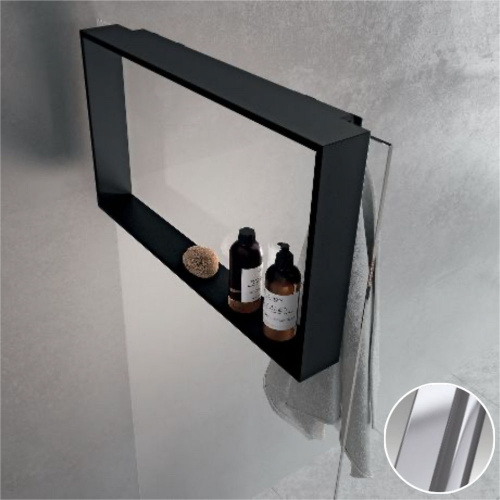 Полка с крючком Novellini Frame 60x40 см R90AKFPO4070-B